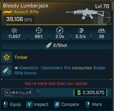 Bloody Lumberjack - LV.70