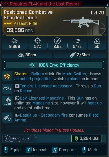 Positioned Combative Shardenfreude - LV.70