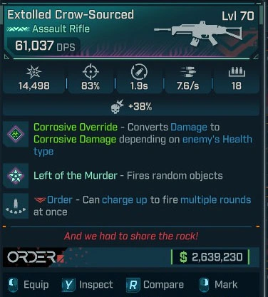Extolled Crow-Sourced - LV.70
