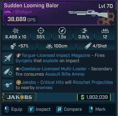 Sudden Looming Balor - LV.70