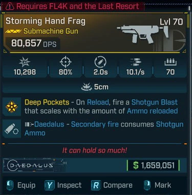 Storming Hand Frag - LV.70