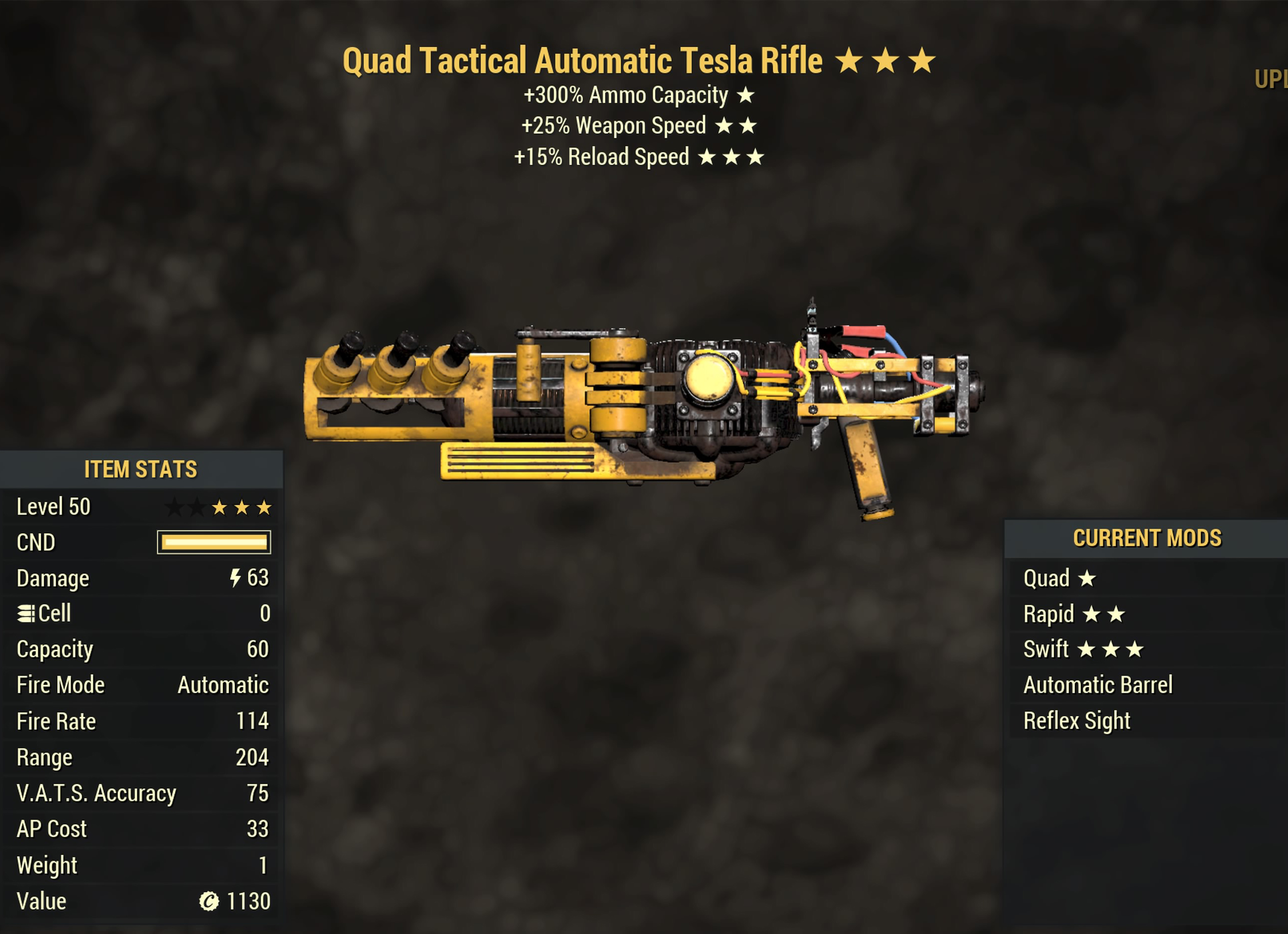 Quad Tesla Rifle (Rapid) (Swift)