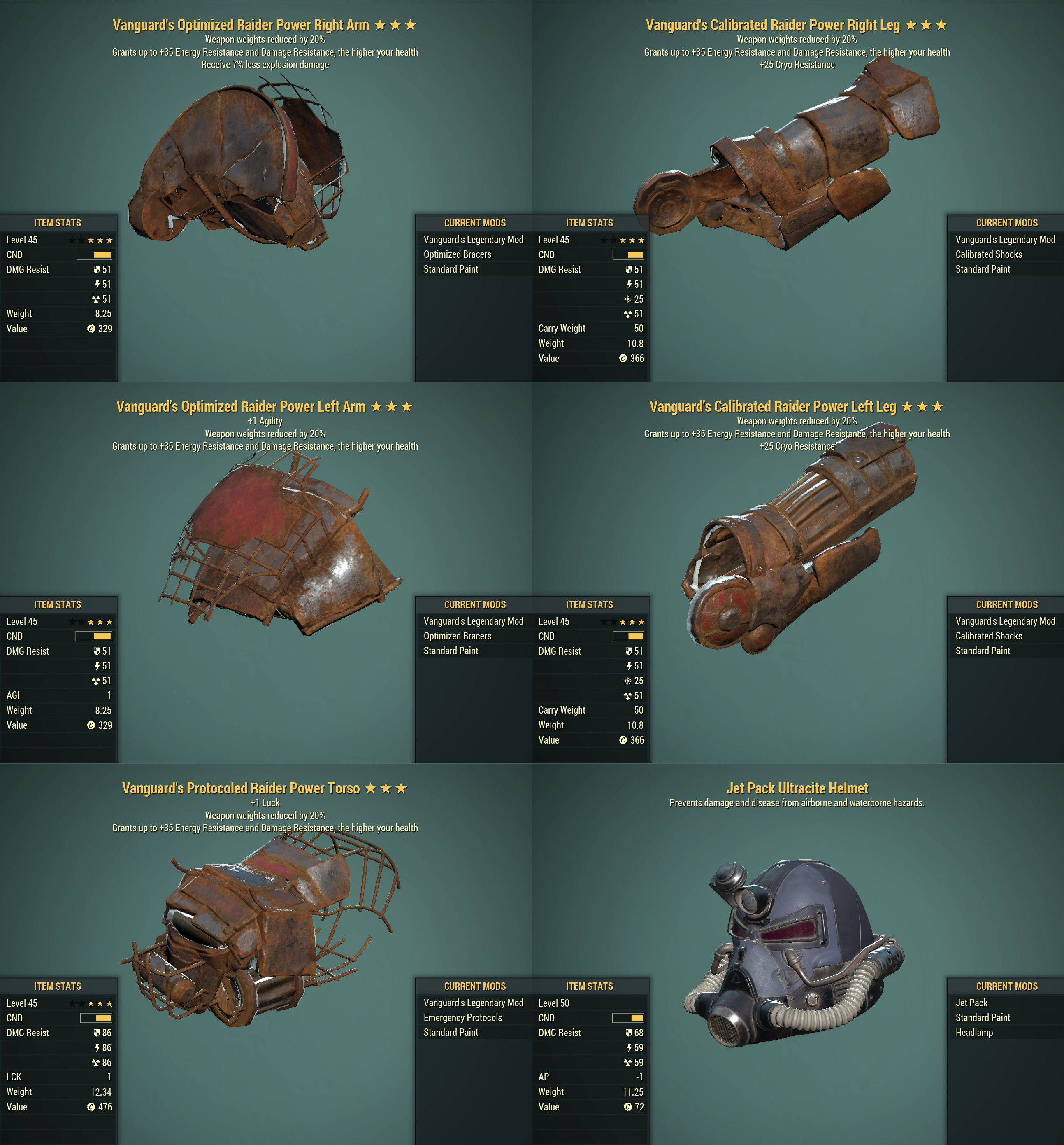 Vanguard's [WWR] Raider PA SET