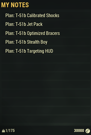 T 51 Mods plan Set