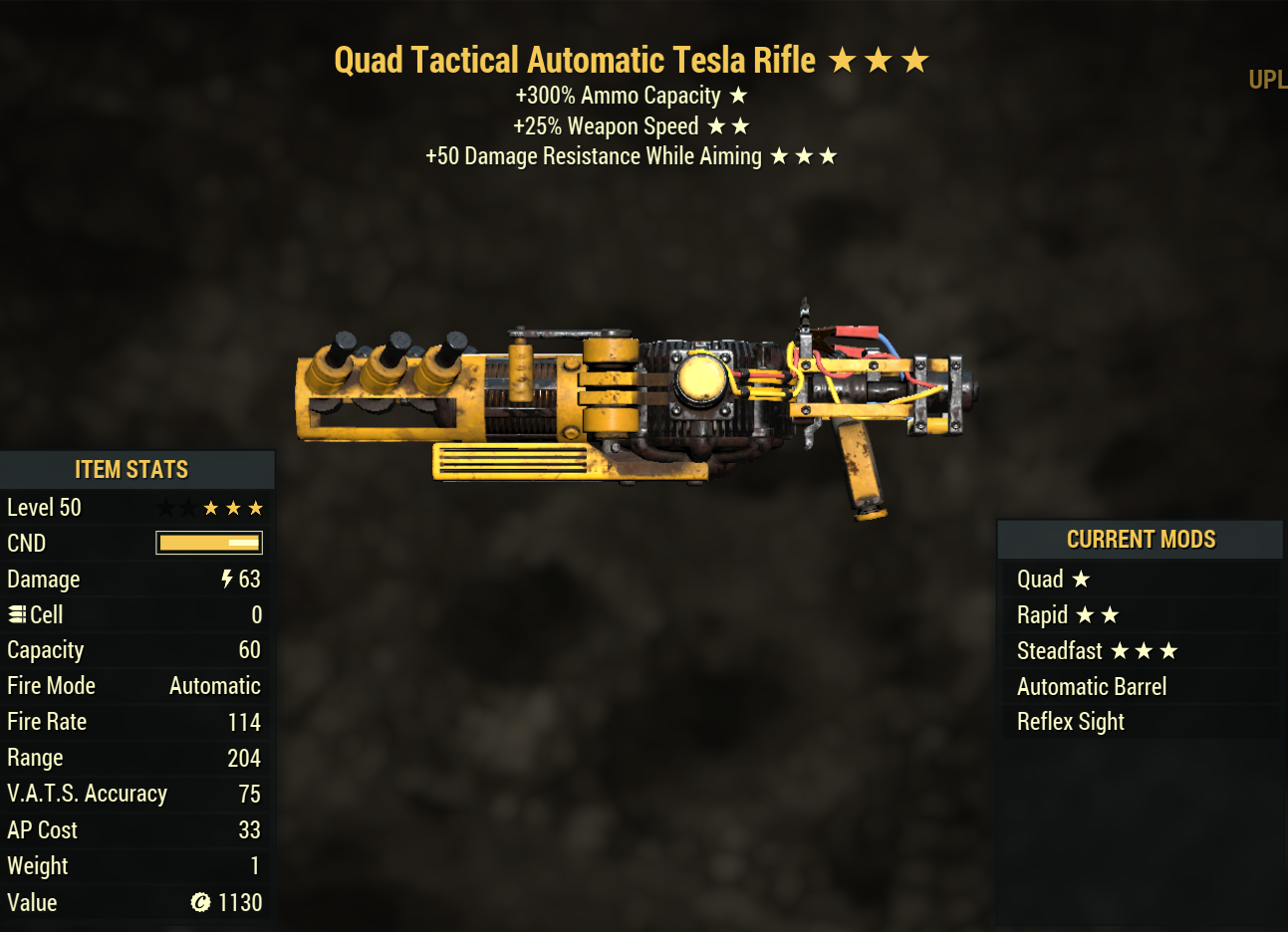 Quad Tesla Rifle (Rapid) (Steadfast)
