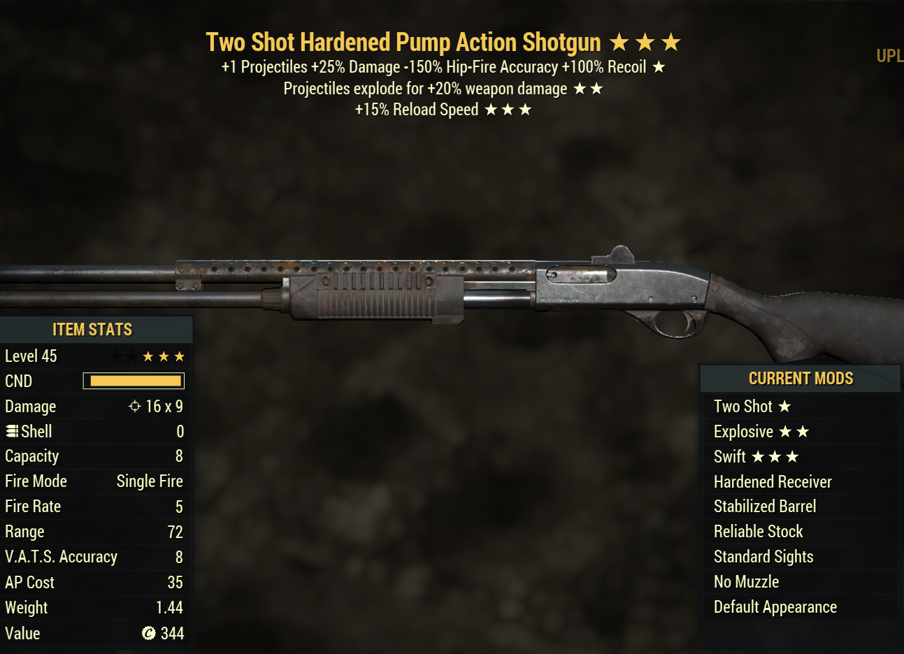 Two Shot Pump Action Shotgun (Explosive) (Swift)