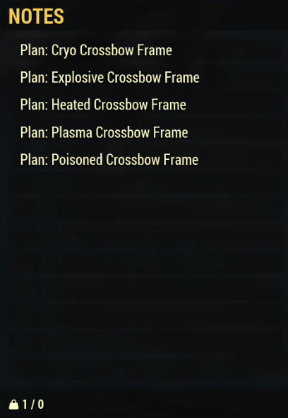 Crossbow Frame Mods Plan Set