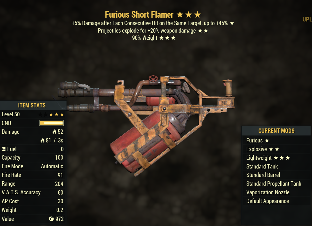 Furious Flamer (Explosive) (Lightweight)