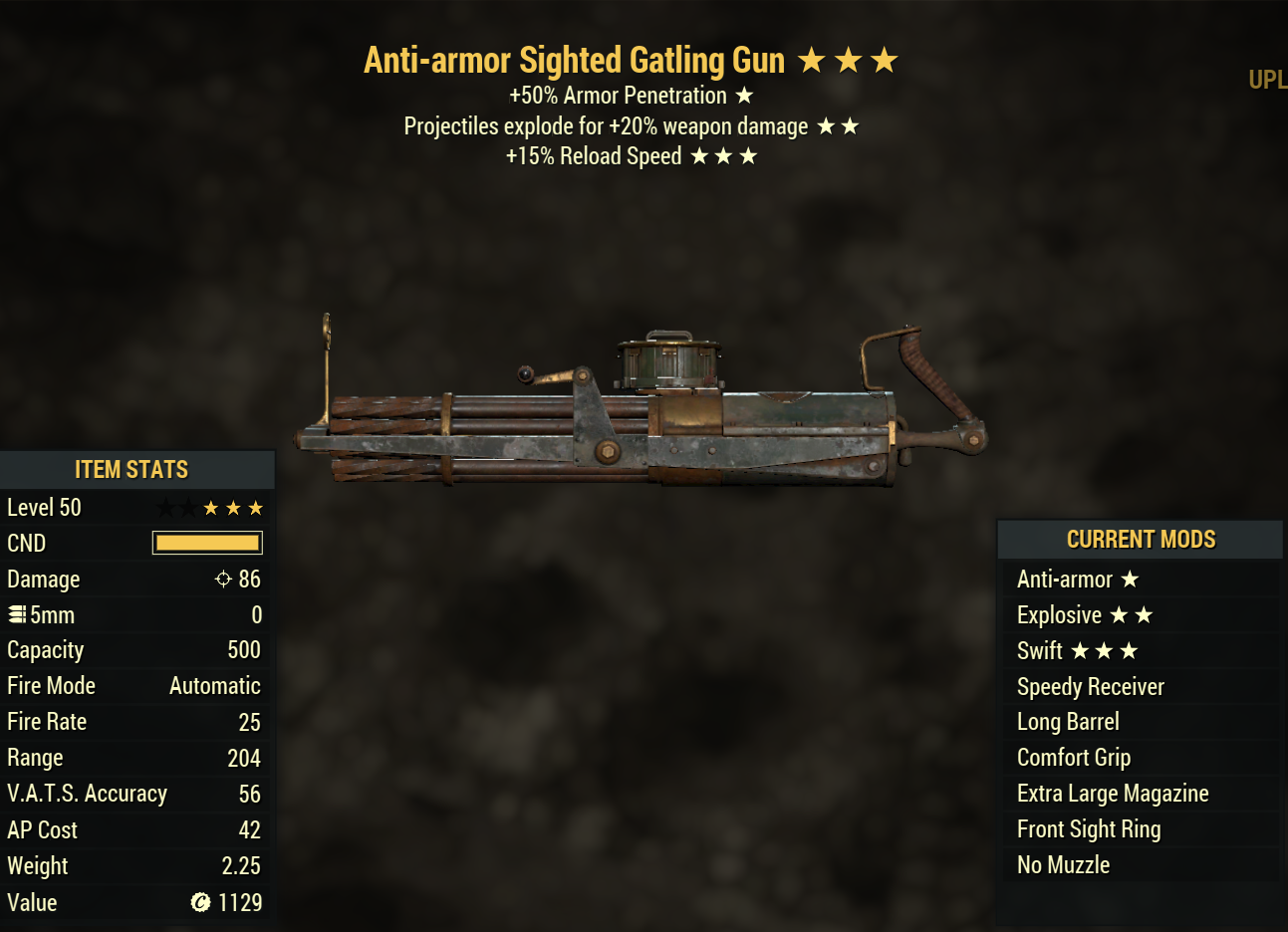 Anti-armor Gatling Gun (Explosive) (Swift)